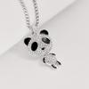Ожерелье Панда, Ожерелье Талисман, Цепочка из Титановой Стали с Подвижными Четырьмя Конечностями Не Выцветает и Подходит