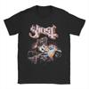 Мужские футболки Rock Metal группы Ghost 100% Хлопок Смешные Футболки Круглый Вырез Короткий Рукав Одежда Графический