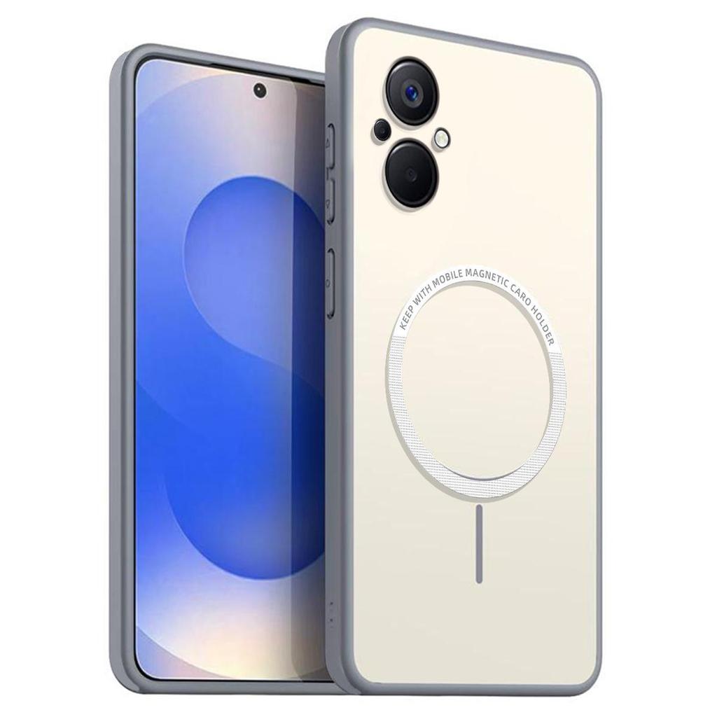 Матовый Полупрозрачный Магнитный Чехол для Телефона для OPPO Reno8 Z 5G, Reno7 Z Мягкая ТПУ Крышка