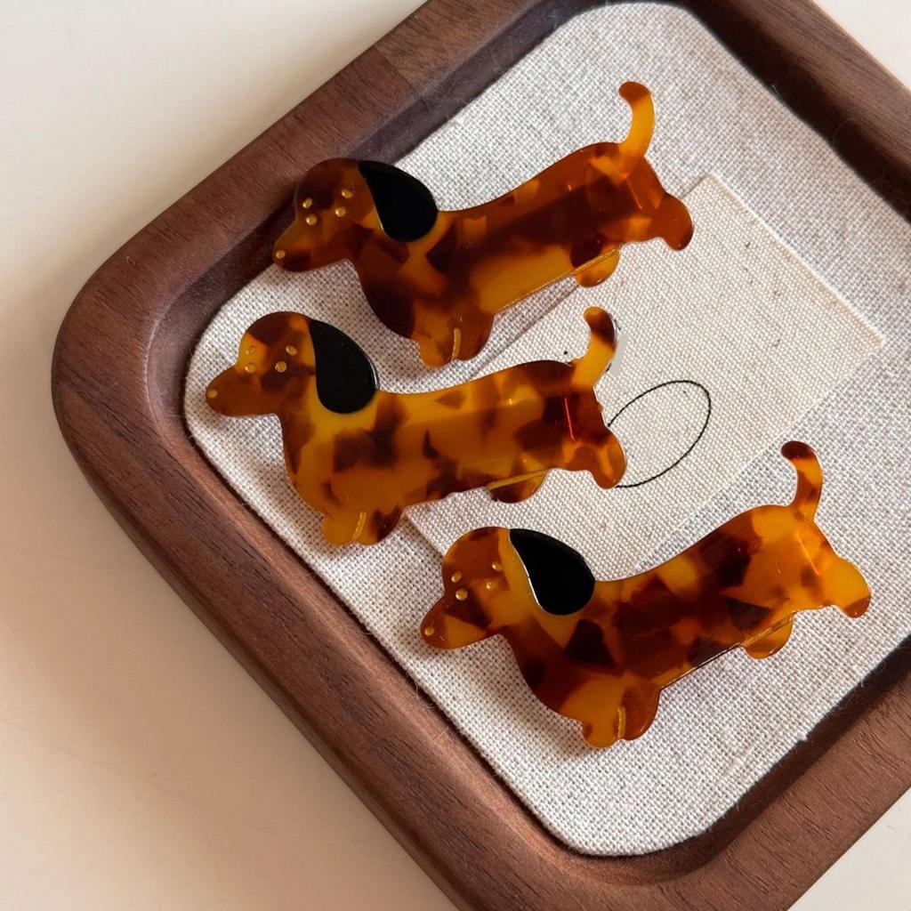Cute Adorkable Cartoon Hair Clip Lovely Puppy Hair Clip Dachshund Hairpins Barrettes Girls HairPins 2000s Trend