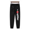New pullover print American trend street heavy loose men's and women's hooded sweater set