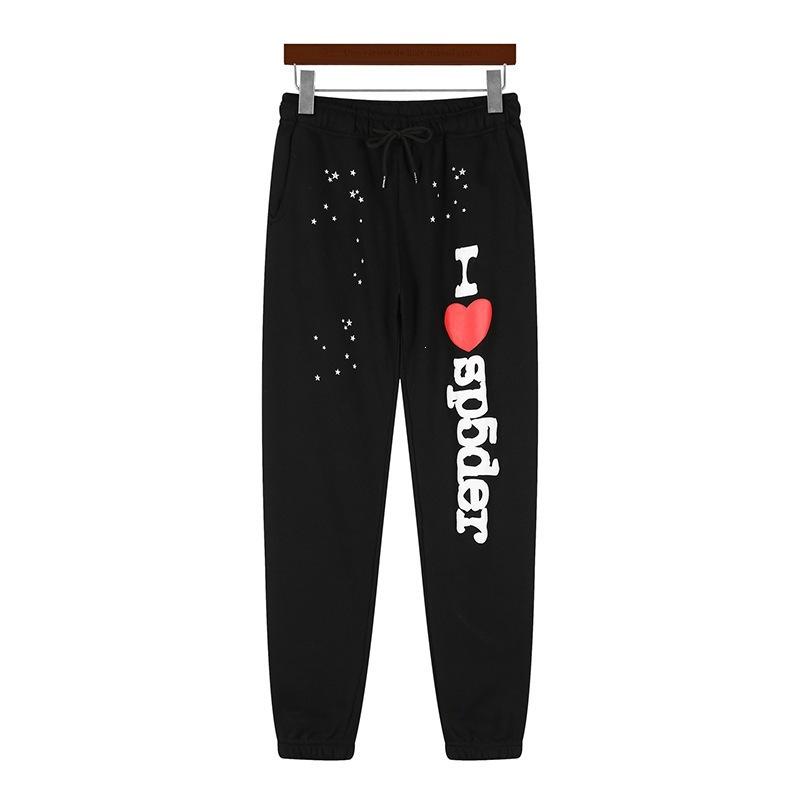 New pullover print American trend street heavy loose men's and women's hooded sweater set