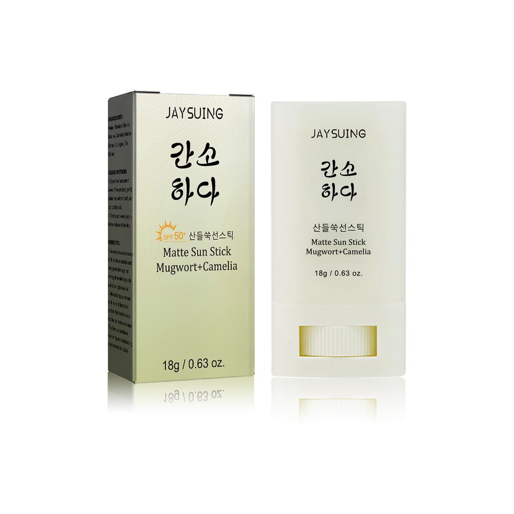 Matte Sun Stick SPF50+ Waterproof UV Protective Sunblock Refreshing Hydrating Face Body Sunscreen Stick less