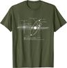 Solar System Diagram Astronomy T-Shirt Men's Casual Cotton Graphic Tee Trip Wear