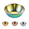 Seasoning Dish Round Rust-proof Stainless Steel Household Small Metal Sauce Plate Home