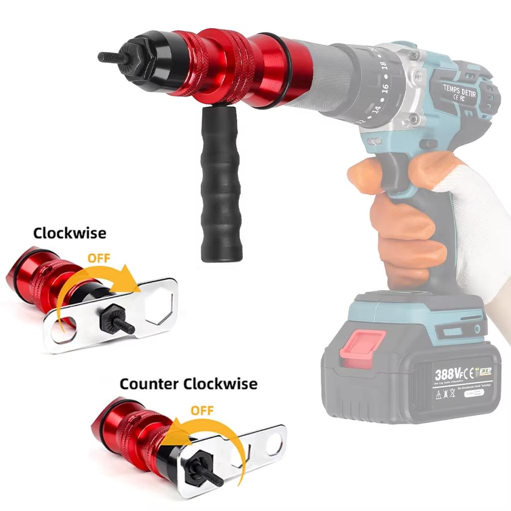 Electric Nut Ing AdapterM3 M5 M6 M8 M10 Insert Nut Tool Cordless for Electric Drill Manual Ing Tool