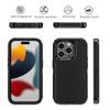 Бронированный чехол OTT Phone BOX Военного класса для IPhone 17 16 15 14 Plus 13 12 Pro Max Ударопрочный с держателем-клипсой на ремень