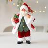 Christmas Santa Claus Doll Decoration Handcrafted Home Office Xmas Tree Santa Figurine Hanging Ornament Holiday Party Pendant