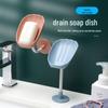 Wall-Mounted Soap Holder: Punch-Free Draining Storage Rack for Bathroom
