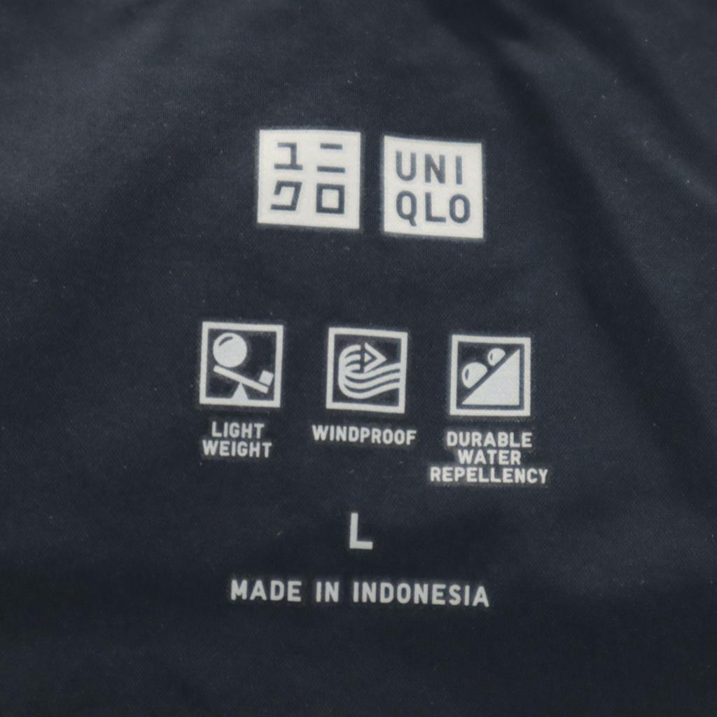 Uniqlo Бесшовная пуховая парка L Темно-синий Женская Б/У