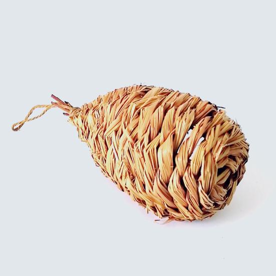 2 шт. наружный подвесной домик для птиц-колибри из натуральной травы, хижина для открытого сада, ручная работа