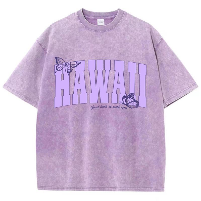 Женские хлопковые футболки с потертостями, свободные топы с простым буквенным принтом, короткий рукав, летняя уличная одежда