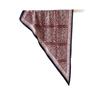 Ethnic style headscarf, twill imitation silk, cashew flower triangular silk scarf, headscarf, paisley printing triangular scarf wholesale