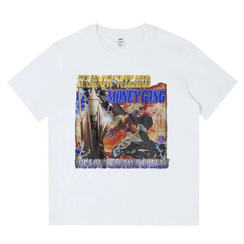 Shadow Wizard Money Gang Meme Graphic Tshirt Unisex Clothes Fashion Casual Short Sleeve Tshirt Cotton Oversized T Shirts