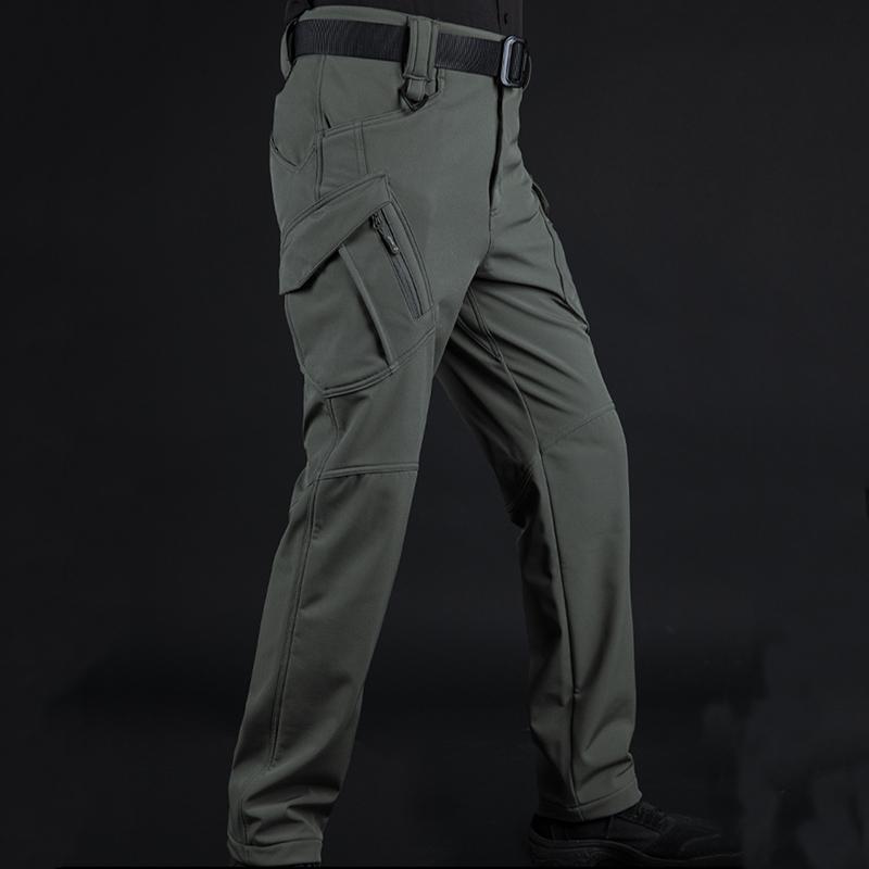 Зимние мягкие военные тактические брюки, мужские водонепроницаемые теплые брюки-карго на флисовой подкладке, повседневные ветрозащитные брюки для пешего туризма, катания на лыжах, сноуборде, снега, уличные брюки