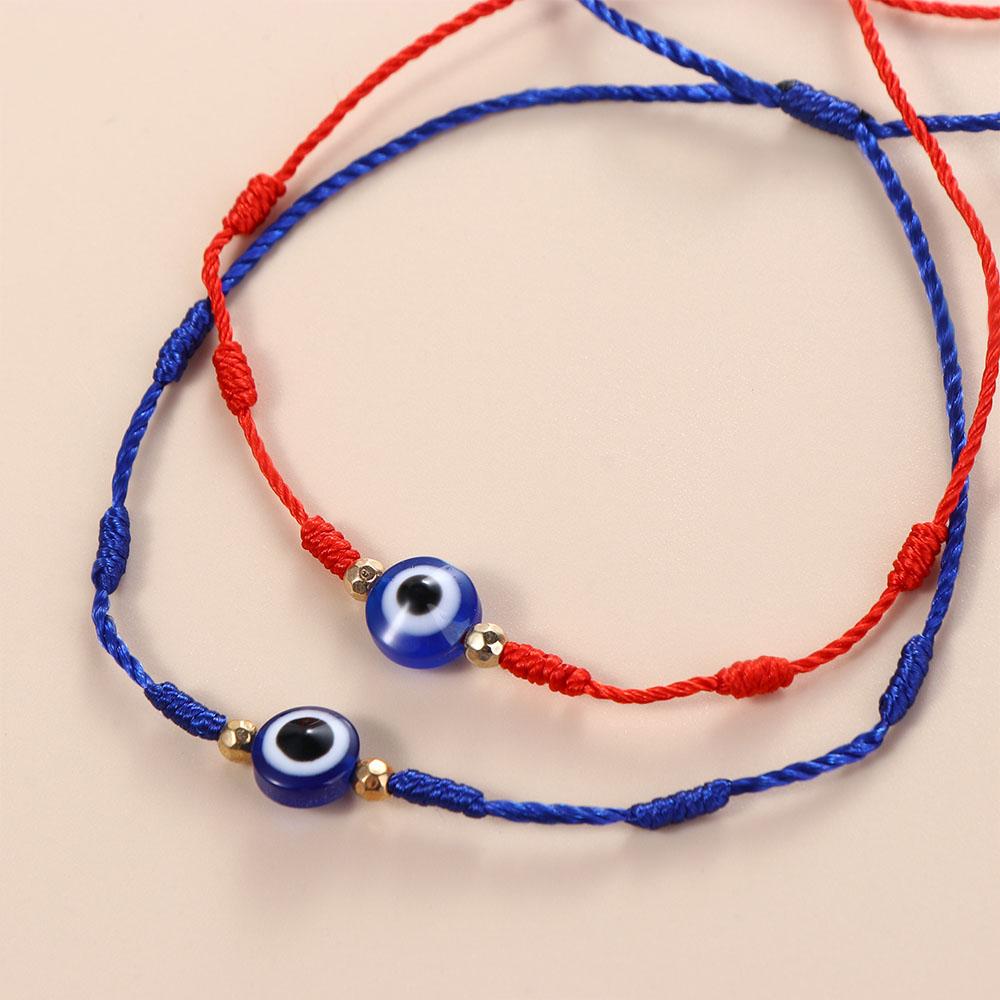 Gifts Blue Eyes Couple Bracelets Hand-woven Bracelets Braided Hand Ropes Blue Eye Bracelets