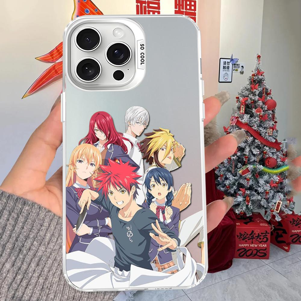 Чехол для телефона Soma Yukihira Food Wars Shokugeki no Soma Аниме Для iPhone16 15 14131211ProMax X XR87Plus Матовый Ударопрочный Задняя крышка