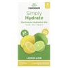 Simply Hydrate, Electrolyte Hydration Mix, Lemon-Lime, 8 Stick Packs, 5.92G (0.21Oz) Each
