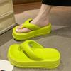 Flip Flops Slippers Women Candy Colors New Soft Bottom Flat Slippers Outdoor Comfy Non Slip Platform Thick Shoes