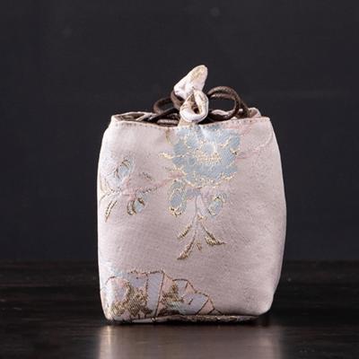 Multi-functional Brocade Tea Set Storage Bag Thickened Embroidered Teapot Storage Bag Kettle Storage Bag Outdoor Tea Set