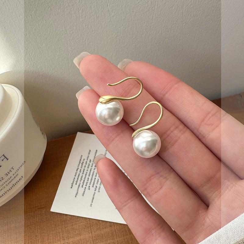 Женские серьги-подвески с французским барочным жемчугом в виде узлов - универсальный нишевый модный дизайн