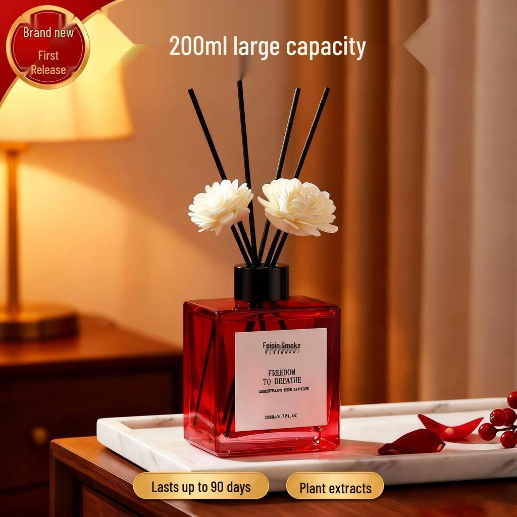 Flameless Essential Oil Aroma Diffuser: Long-Lasting Fragrance for Home & Hotel Feel, Eliminates Odors in Bedroom & Living Room