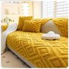Cream Style Plush Settees Mat Thick and Warm Anti Slip Cushion for Autumn and Winter Soft and Skin Friendly Warm Sofa Blanket Machine Washable