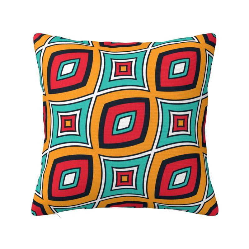 Nordic Ethnic Geometric Ankara African Print Cushion Cover cm Polyester Throw Pillow Case Decoration Sofa Chair Pillowslip