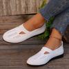 Summer Cloth Shoes, Women's Breathable Hollow Mesh Shoes, Casual Flat Shoes