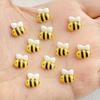 Cute Cartoon Bee Nail Art Accessories, DIY Nail Art Hand Drawn Flat Back / Scrapbook / Jewelry Making Decorations Accessories.
