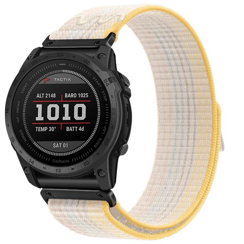 Ремешок Quickfit для Garmin Fenix 8 FE 7 7X Pro Ремешок для часов 22 26 мм Нейлоновый плетеный ремешок для Enduro3 2 Fenix 5 5X 6 6XPro 51 мм Браслет