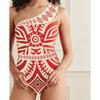 Fashion Sexy One-piece Swimsuit Women's Belly-covered and Strapped Swimwear Mesh Beach Pants Set