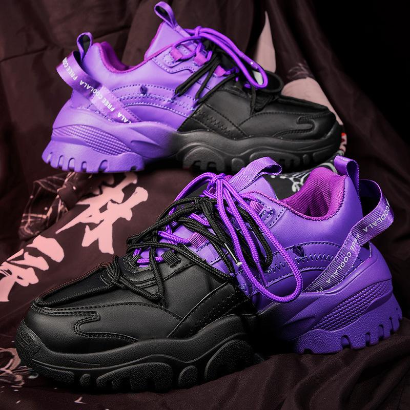 Four seasons explosion Harajuku трендовый цвет, соответствующий модному бренду ретро-туфли для пап, мужские низкие повседневные спортивные универсальные кроссовки