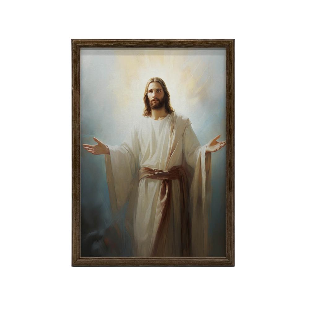 Light of Hope - Jesus Light of Hope - Jesus, 70X100 Cm, Unframed, Premium Canvas On Stretcher