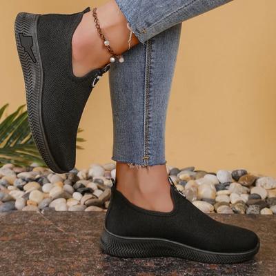 2025 Женская обувь Слипоны Женские вулканизированные туфли Новая сетка Мягкая подошва Уличные Нескользящие Повседневные Удобные Повседневная обувь