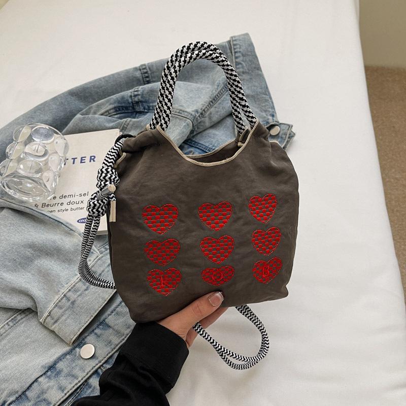 Stylish Dachshund Embroidered Nylon Crossbody Bag for Women - Autumn/Winter 2024 Collection