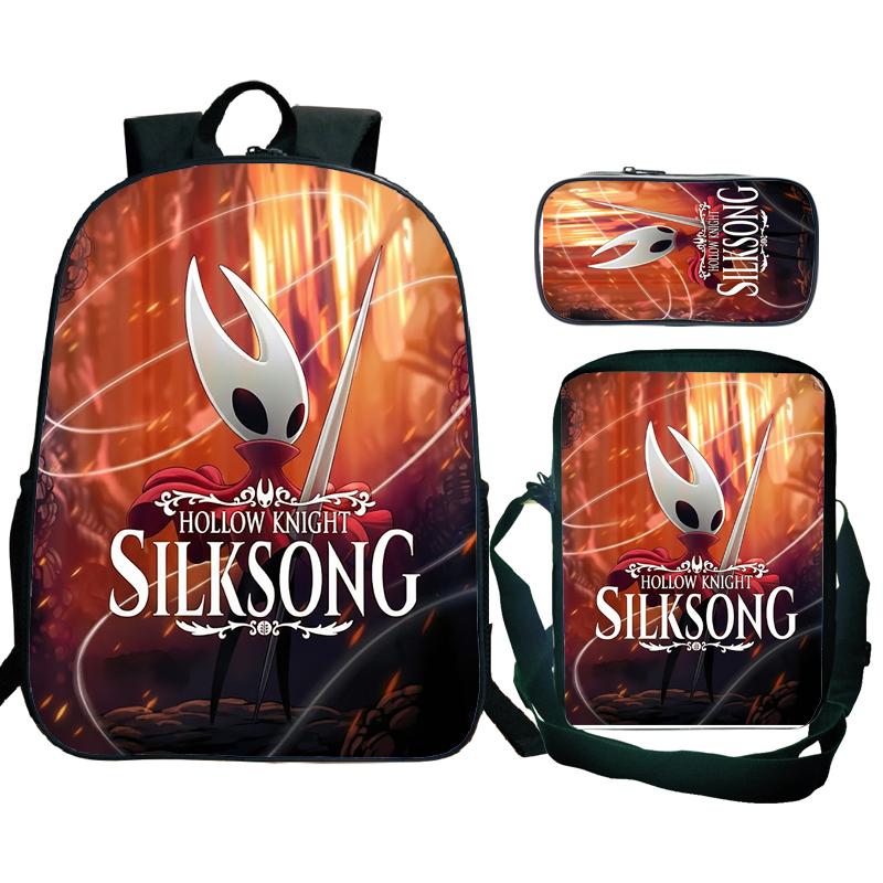 Hollow Knight 2 Silksong Рюкзак Подростки Хорнет Магнит на Холодильник Ранец Сумка Через Плечо Пенал Школьные Рюкзаки