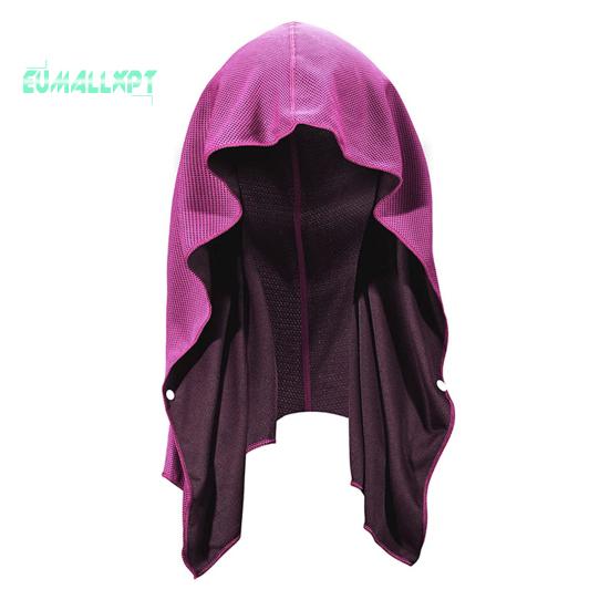 Охлаждающее полотенце с капюшоном, впитывающее пот, очень мягкое, защита от солнца, быстросохнущее полотенце для пота, накидка на шею, спортивные принадлежности