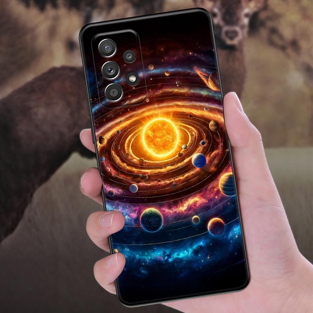 Чехол для телефона 'Небо Космос Луна Звезды Вселенная' для Samsung Galaxy A57 A56 A37 A55 A36 5G A26 A54 A52 A35 A34 A25 A17 A16 A15 A07