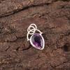 Natural Amethyst Elegant Anniversary Gift Unique Pendant Jewelry Sterling Silver PP-56-4