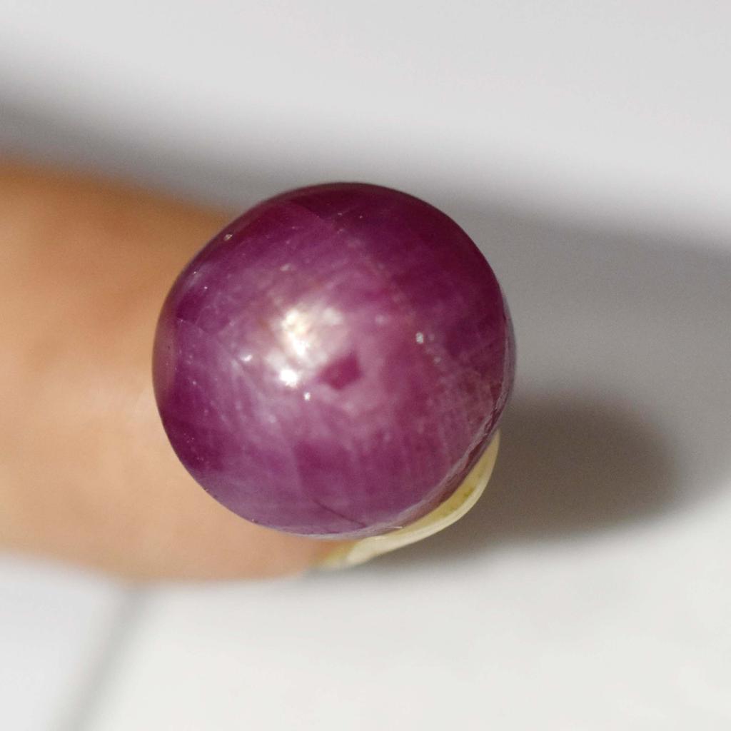 Natural Red Ruby Loose Gemstone 9.70 ct Star Oval Shape for Jewelry Making and Gem Collections
