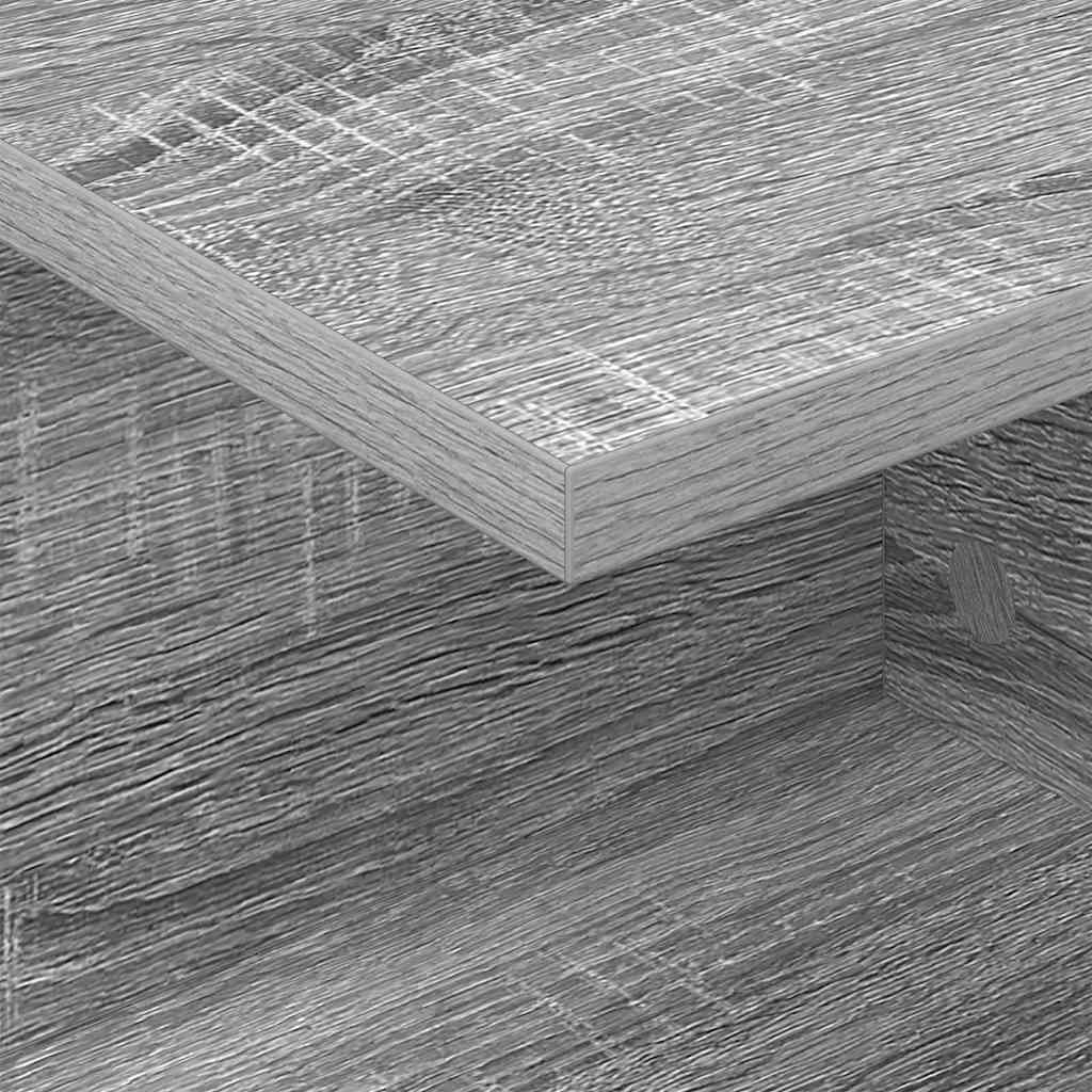 Nightstand Grey Sonoma 40 x 30 x 25 cm Engineered Wood