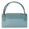Longchamp Сумка-тоут Le Pliage Green из переработанного холста с кожаными ручками, маленькая, женская, озерно-синяя
