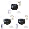 5-1sets Halloween Bubbling Cauldron Set Witch Pot Plastic Bowl for Home Kitchen Room Party Table Halloween Party Decorations