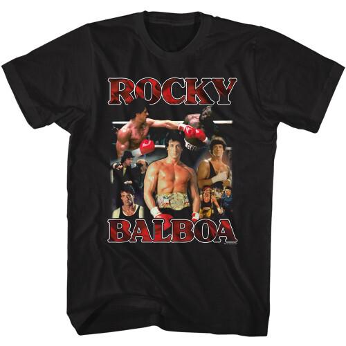 Rocky Collage T-shirtBlack Unisex T-Shirt