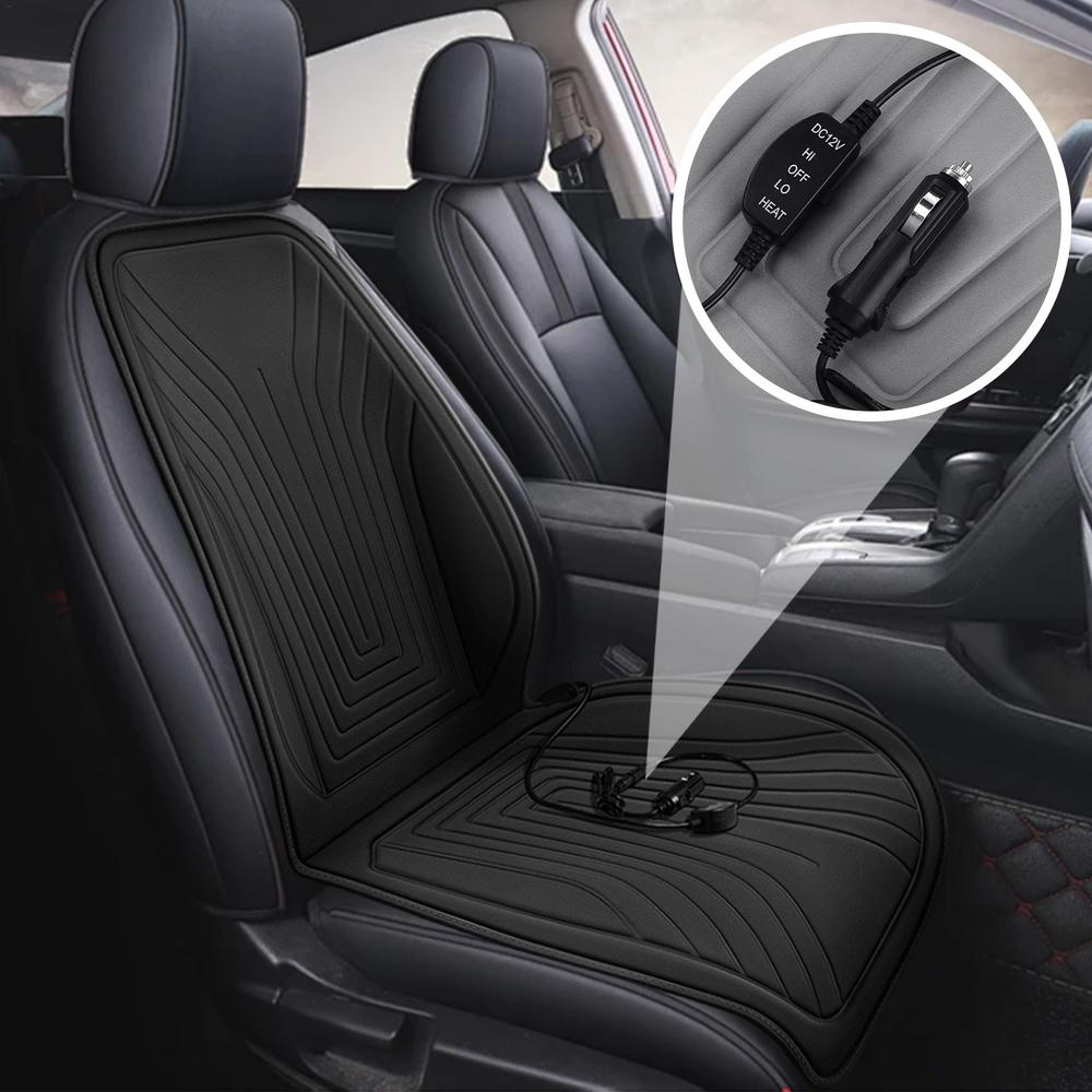 Heated Car Seat Cover 12V Seat Cushion Car Heating Cushion Winter Heated Seats Car Seat Warmer For Front/Rear Seats Cardriver