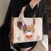 2025 Summer New Cartoon Pattern Tote Bag Women's Large-capacity Women's Bag Versatile Portable Shoulder Messenger Bag