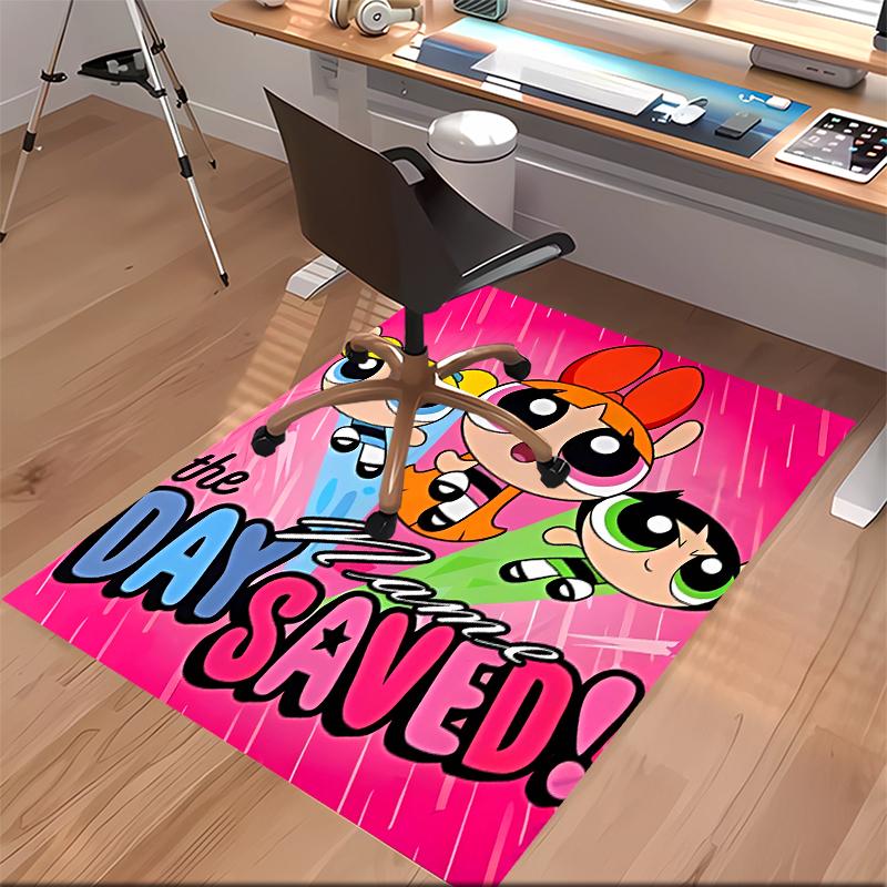 Custom personalization The Powerpuff Girls Print Area Rug - Soft, Washable Non-Slip Indoor Mat,Living Room,Home&Office Decorative Rug