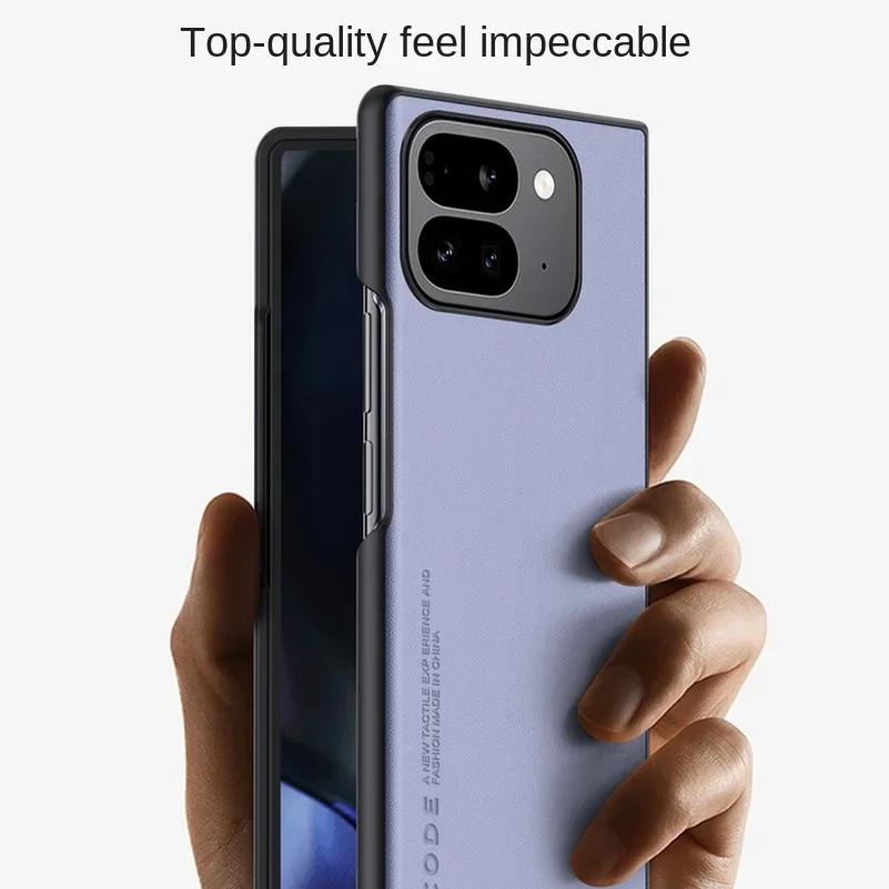 Для Google Pixel Fold 2 чехол матовый силиконовый простой чехол из искусственной кожи для телефона Pixel Fold2 Pixel9 Pro Fold противоударный мягкий защитный бампер