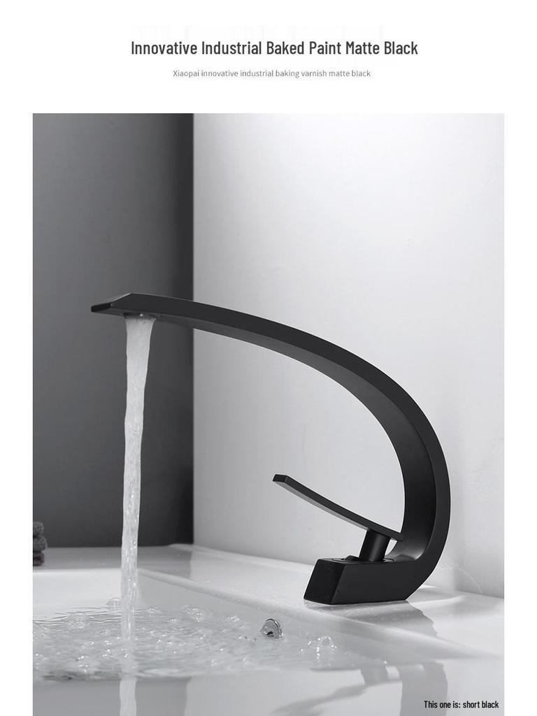 Цвет оружейного металла Латунный смеситель для раковины в ванной с краном горячей и холодной воды для умывальников и столешниц.